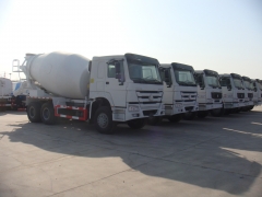 Fácil instalação SINOTRUK HOWO 6x4 betoneira, caminhão de cimento a transferência, betoneiras caminhão de 8 metros cúbicos