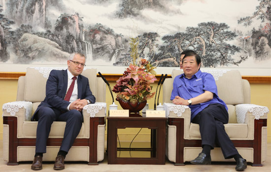 Weichai Presidente reúne-se com VEF CEO para aprofundar a cooperação técnica 