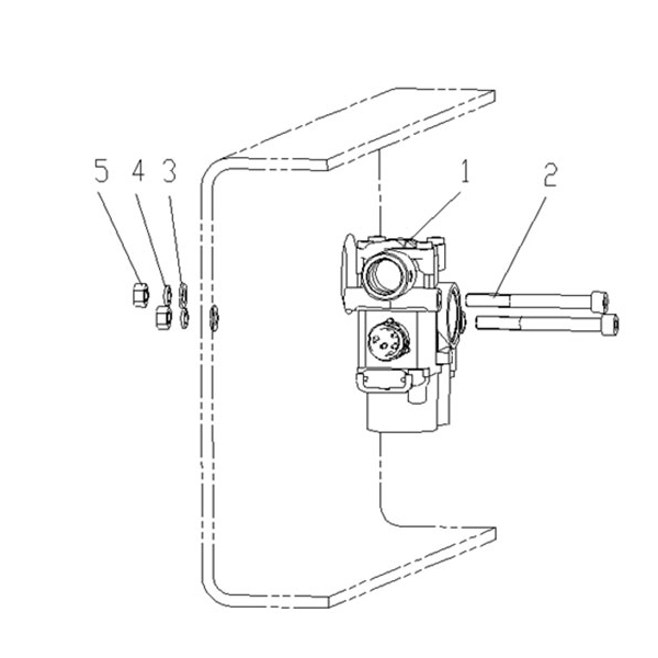 Conjunto de válvula solenoide de ABS (peças do eixo dianteiro)